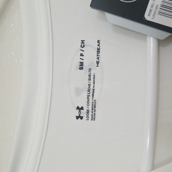 NWT Under Armour Women's White Top size Small - Picture 5 of 7